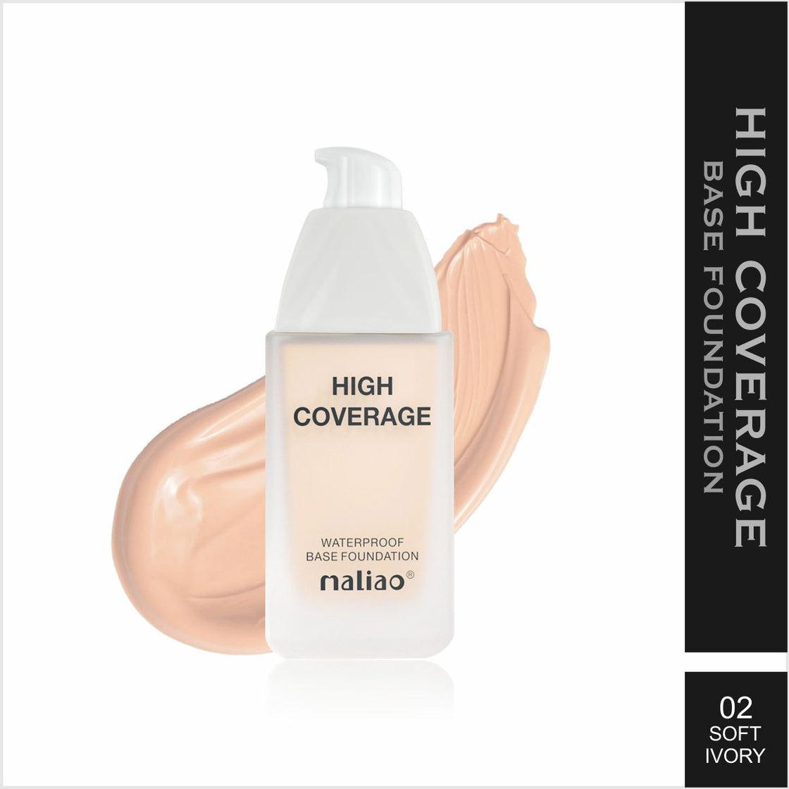 Maliao High Coverage Waterproof Base Foundation - Flawless All-Day Glam | Long-Lasting, Full Coverage Makeup Maliao Professional Makeup