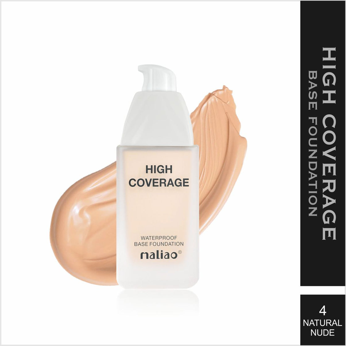 Maliao High Coverage Waterproof Base Foundation - Flawless All-Day Glam | Long-Lasting, Full Coverage Makeup Maliao Professional Makeup