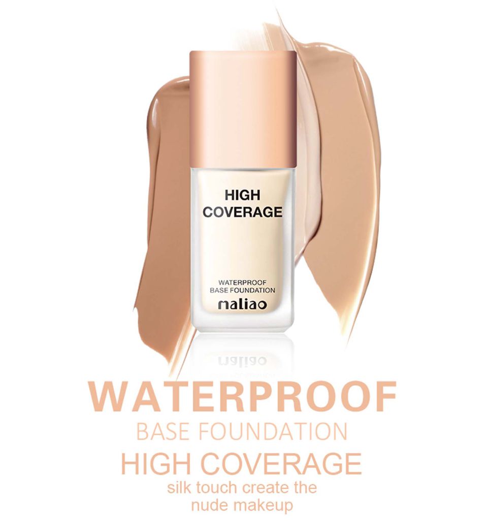 Maliao High Coverage Waterproof Base Foundation - Flawless All-Day Glam | Long-Lasting, Full Coverage Makeup Face