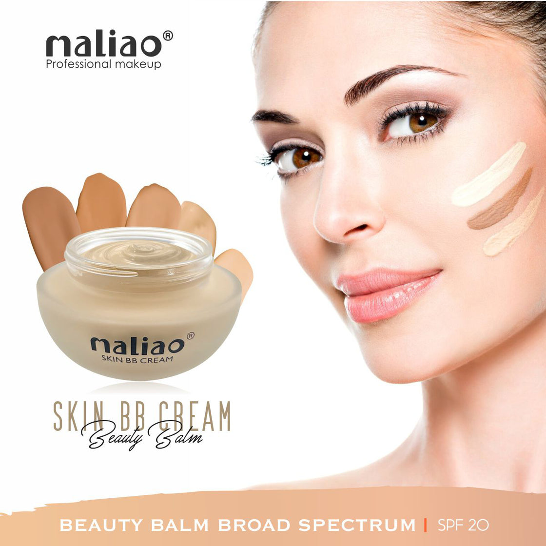 Maliao Beauty Balm Broad Spectrum BB Cream SPF 20 - Enhance and Protect Maliao Professional Makeup