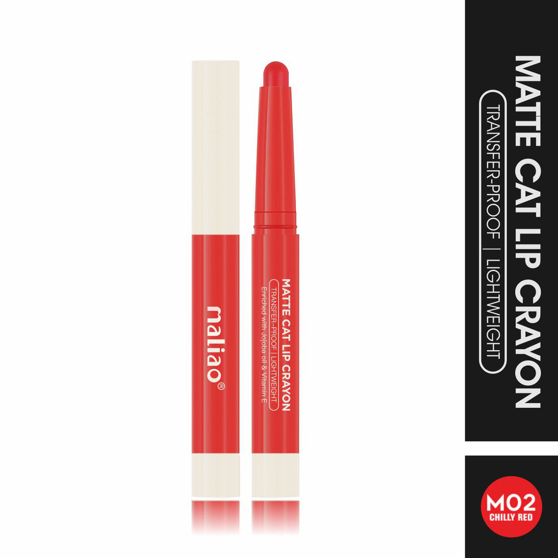 Maliao Matte Cat Lip Crayon - Transfer-Proof & Lightweight Long-Lasting Color Maliao Professional Makeup