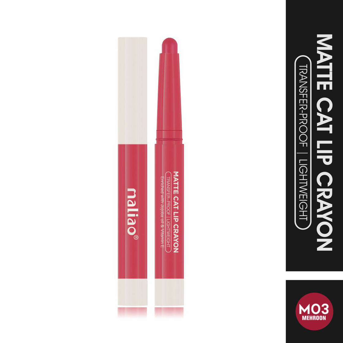 Maliao Matte Cat Lip Crayon - Transfer-Proof & Lightweight Long-Lasting Color Maliao Professional Makeup