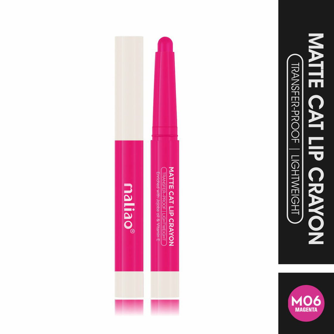 Maliao Matte Cat Lip Crayon - Transfer-Proof & Lightweight Long-Lasting Color Maliao Professional Makeup