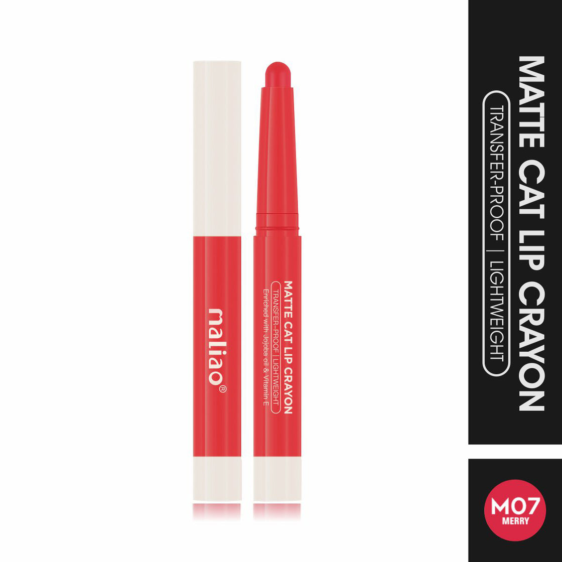 Maliao Matte Cat Lip Crayon - Transfer-Proof & Lightweight Long-Lasting Color Maliao Professional Makeup