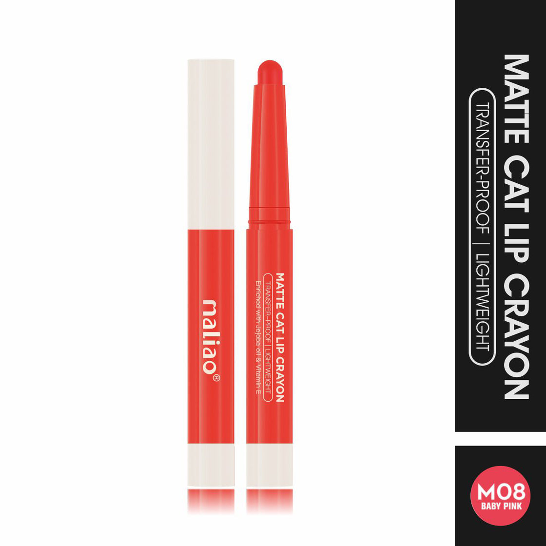 Maliao Matte Cat Lip Crayon - Transfer-Proof & Lightweight Long-Lasting Color Maliao Professional Makeup