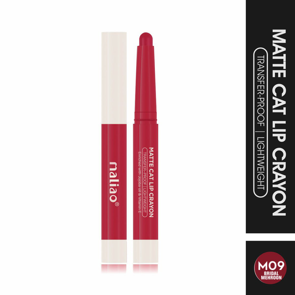 Maliao Matte Cat Lip Crayon - Transfer-Proof & Lightweight Long-Lasting Color Maliao Professional Makeup