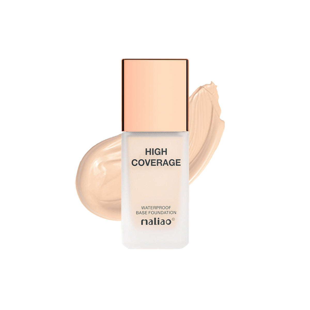 Maliao High Coverage Waterproof Base Foundation - Flawless All-Day Glam | Long-Lasting, Full Coverage Makeup Face NATURAL-BEIGE-11