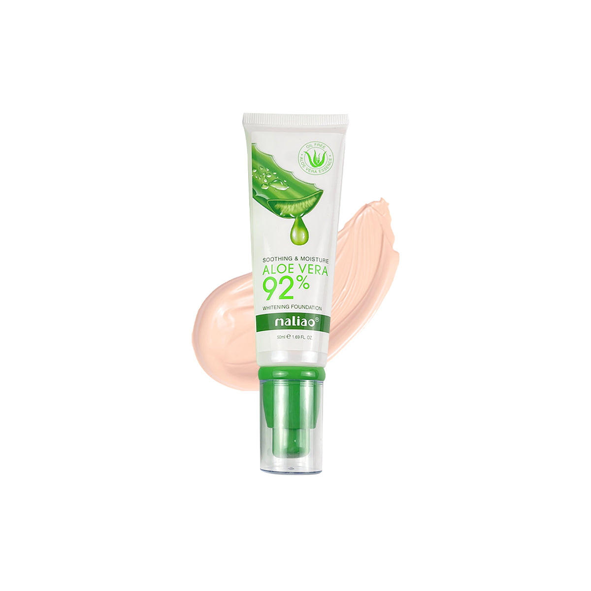 Maliao Aloe Vera 92% Soothing & Moisture Whitening Foundation - Nourish and Illuminate Face