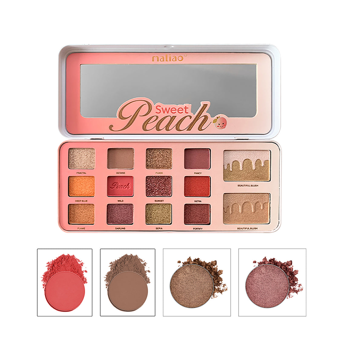 Maliao Sweet Peach Eyeshadow Palette - Vibrant Shades for Stunning Eye Looks - Maliao Makeup