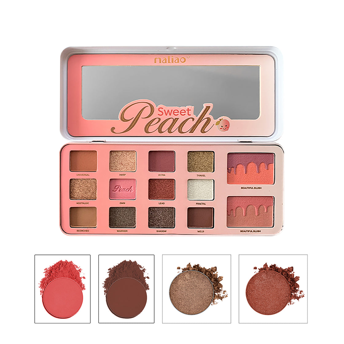 Maliao Sweet Peach Eyeshadow Palette - Vibrant Shades for Stunning Eye Looks - Maliao Makeup