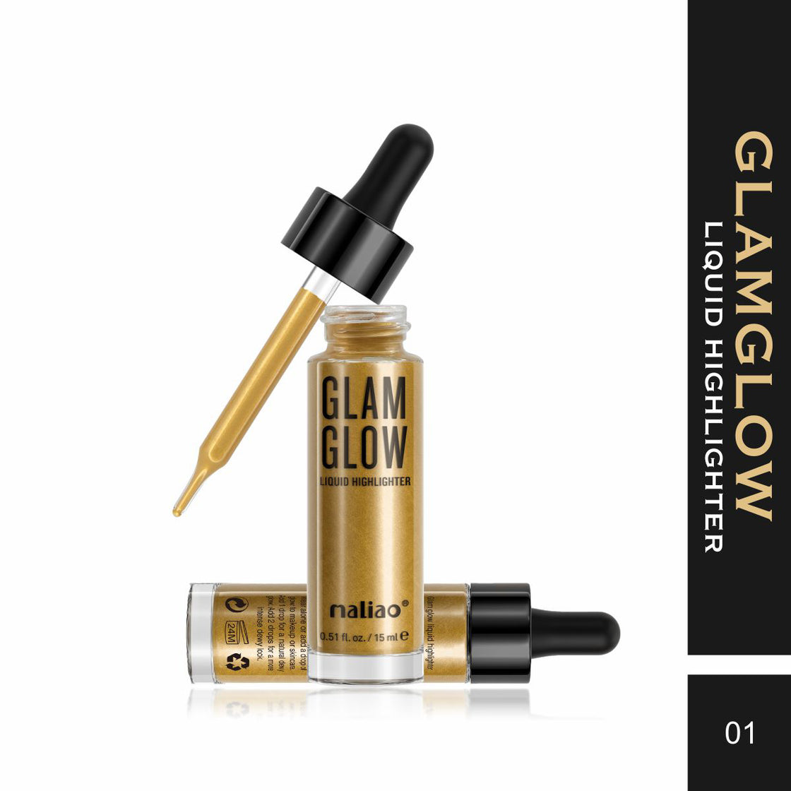 Maliao Glam Glow Liquid Highlighter - Illuminate Your Beauty with Radiance Maliao Professional Makeup