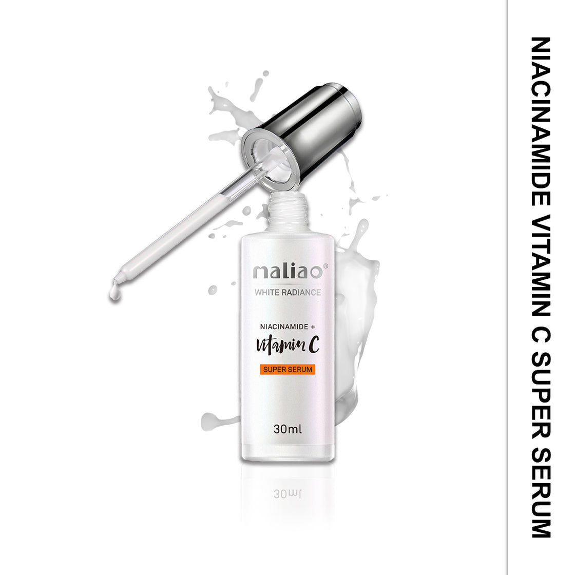 Maliao Niacinamide + Vitamin C White Radiance Super Serum (30 ml) - Brighten & Revitalize Your Skin - Maliao Makeup