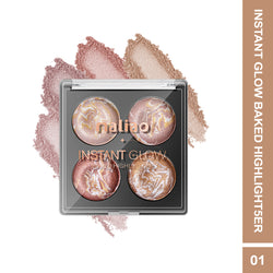 Maliao Instant Glow Baked Highlighter - Radiant and Long-Lasting Highlighter for All Skin Tones - Maliao Makeup