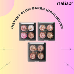 Maliao Instant Glow Baked Highlighter - Radiant and Long-Lasting Highlighter for All Skin Tones - Maliao Makeup