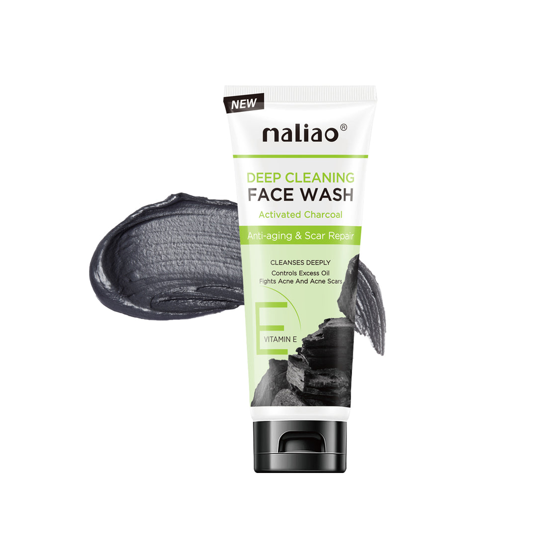 Maliao Charcoal Face Wash with Activated Charcoal - Ultimate Oil Control - Maliao Makeup