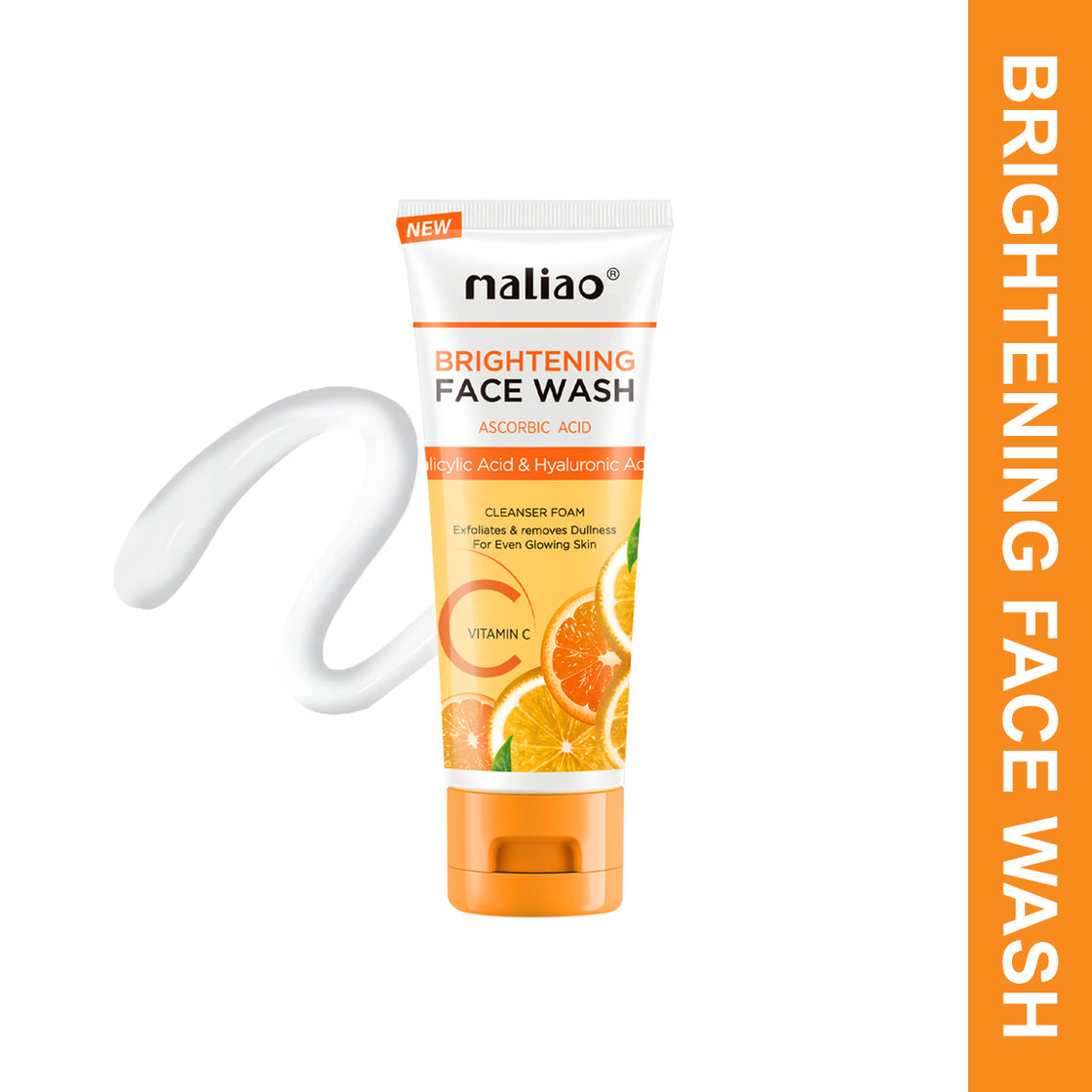 Maliao Vitamin C Face Wash with Vitamin C & Turmeric - Illuminate Your Skin - Maliao Makeup