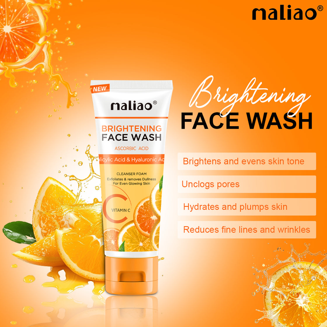 Maliao Vitamin C Face Wash with Vitamin C & Turmeric - Illuminate Your Skin - Maliao Makeup