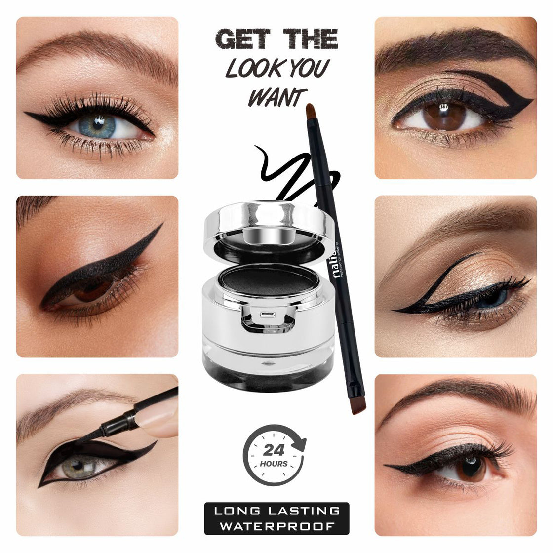Private Label Water Activated Eyeliner Matte Brown Color Cake Liner Face  Paint - AliExpress