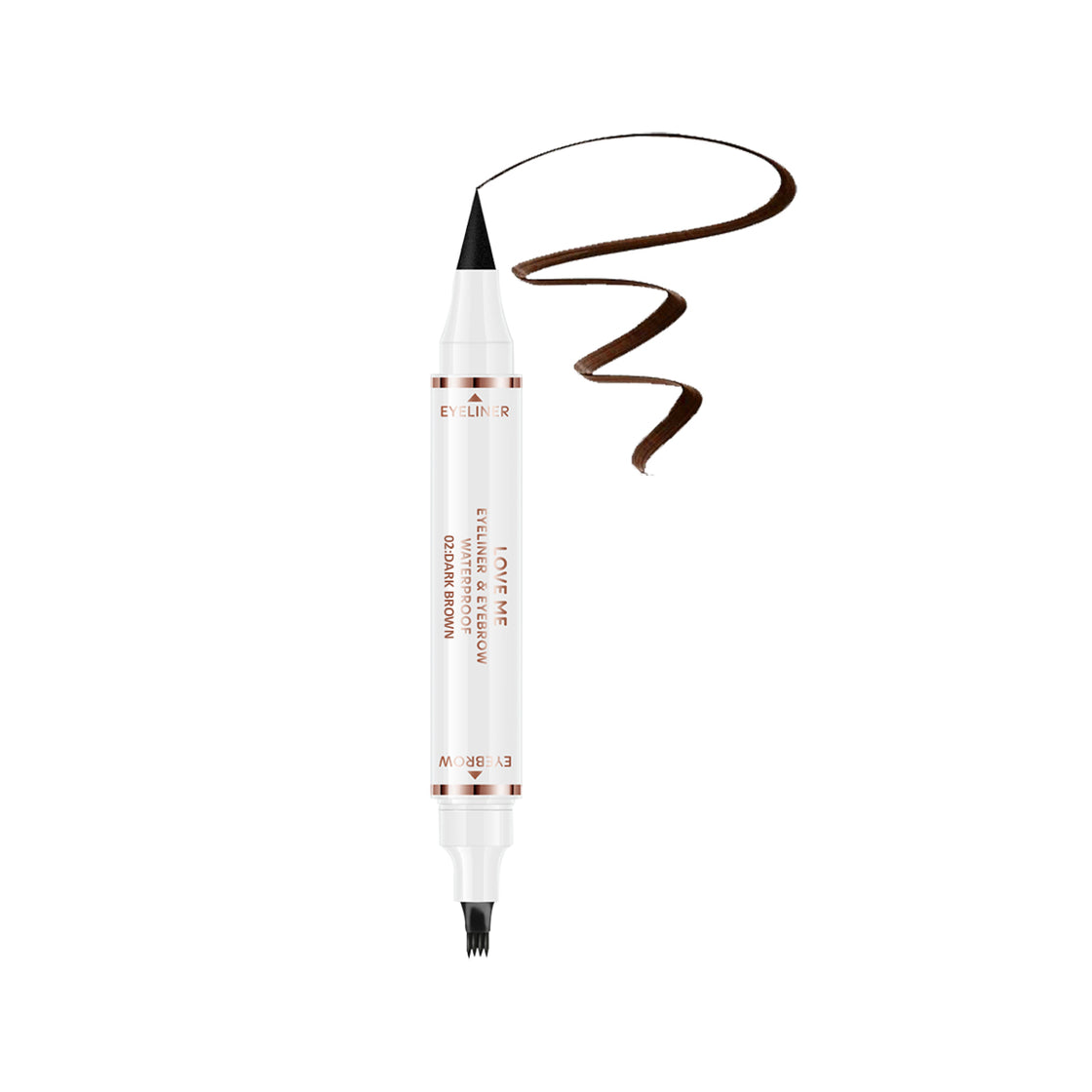 Maliao Loveme Eyeliner & Eyebrow Pencil - Black, Waterproof, Smudgeproof, Dual-Use Beauty Tool - Maliao Makeup