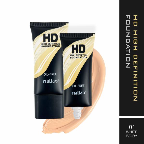 MALIAO HD High Definition Oil-Free Foundation - Flawless Definition, Oil-Free Finish Maliao Professional Makeup