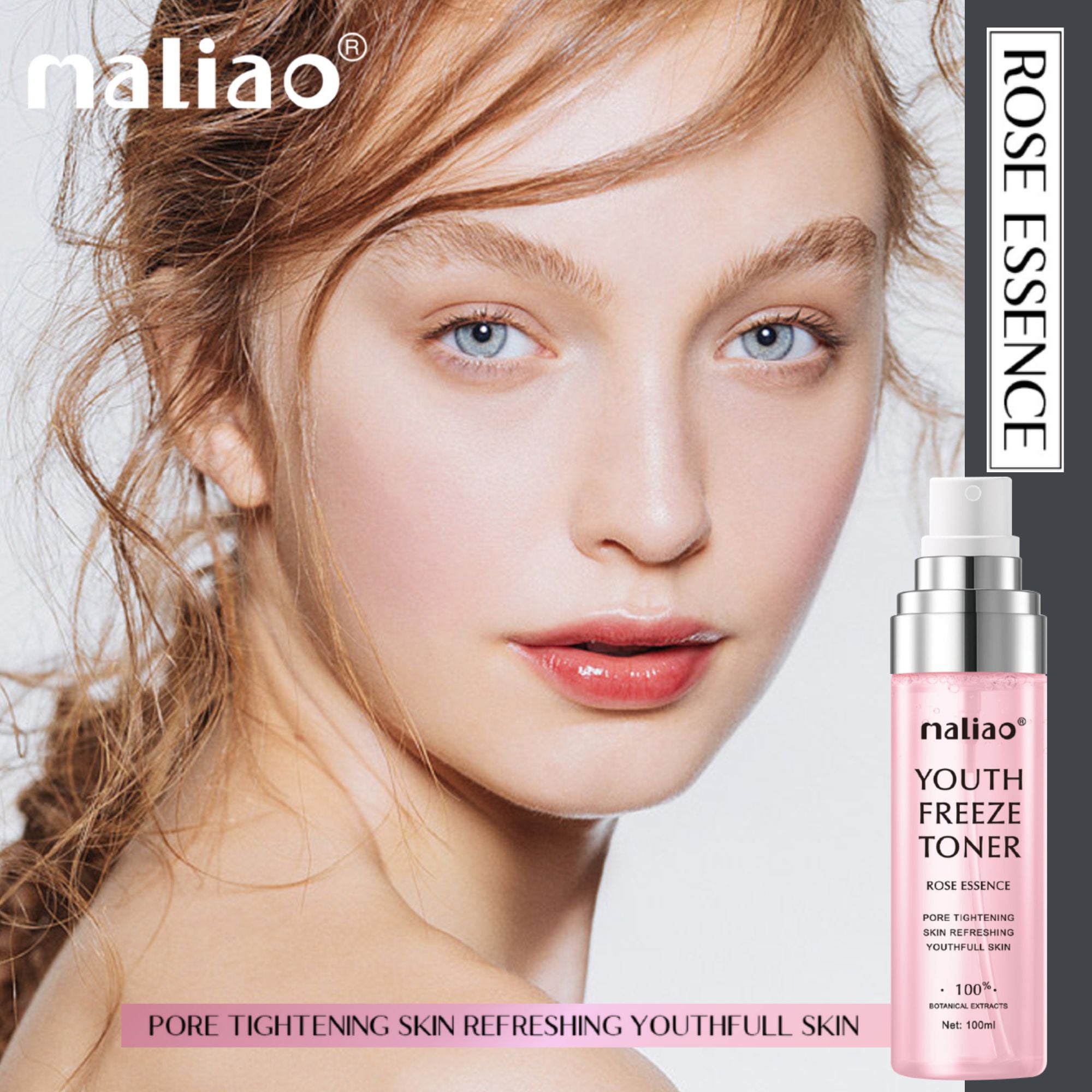 Maliao Youth Freeze Toner with Rose Essence - Refreshing Hydration for Youthful Skin Face