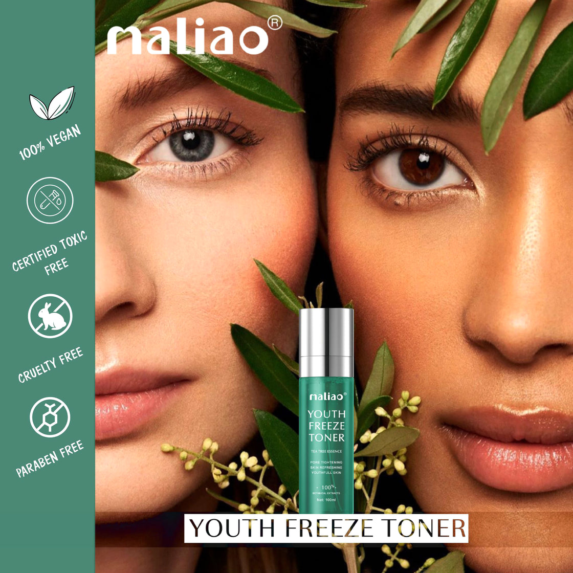 Maliao Youth Freeze Toner with Tea Tree Green - Refreshing and Clarifying Toner for Clear, Youthful Skin Face