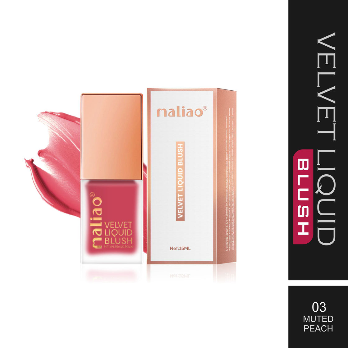 Maliao Velvet Liquid Blush - Radiant Flush of Color for Every Look Face 03