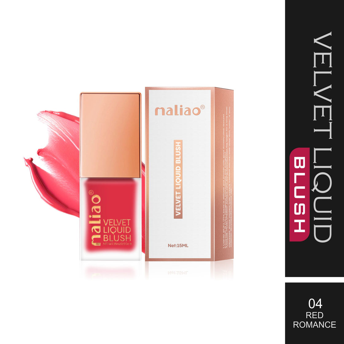 Maliao Velvet Liquid Blush - Radiant Flush of Color for Every Look Face 04