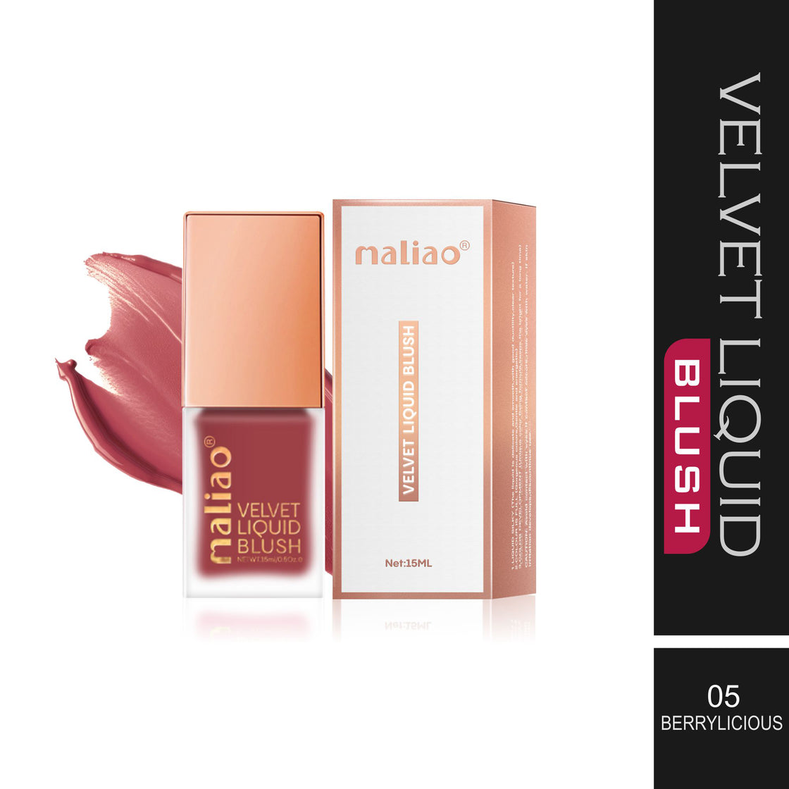 Maliao Velvet Liquid Blush - Radiant Flush of Color for Every Look Face 05