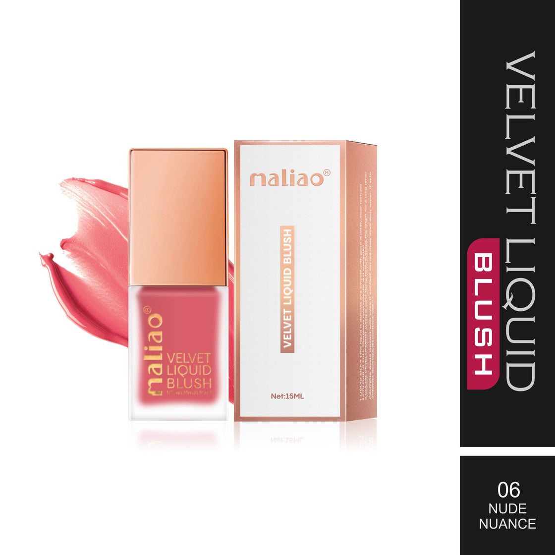 Maliao Velvet Liquid Blush - Radiant Flush of Color for Every Look Face 06