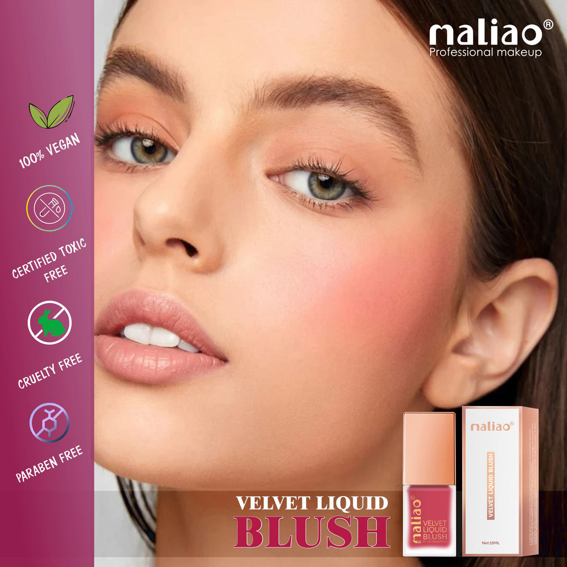 Maliao Velvet Liquid Blush - Radiant Flush of Color for Every Look Face