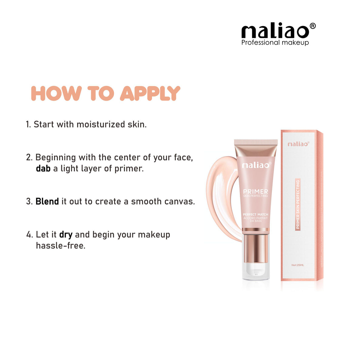 Maliao Skin Perfecting Primer Perfect Match - Maliao Makeup