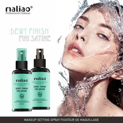 Maliao Dewy Finish Fini Satine Makeup Setting Spray - Seal Your Glamour with a Radiant Dewy Glow - Maliao Makeup