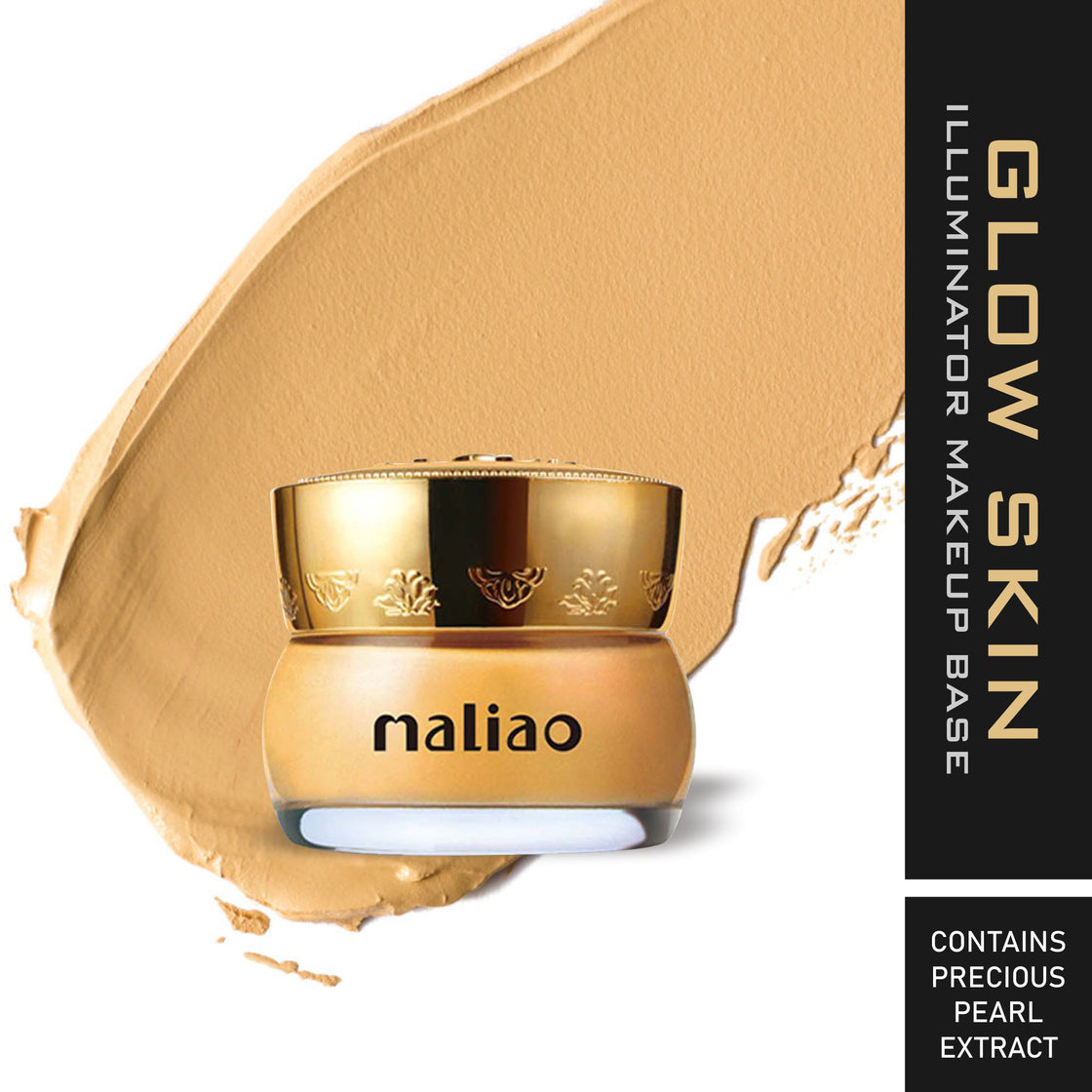 Maliao Glow Skin Illuminator Makeup Base with Pearl Extract Gold - Maliao Makeup