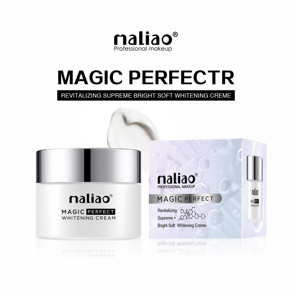 Maliao Magic Perfect Whitening Cream - Brightening Formula for Radiant Skin Maliao Professional Makeup