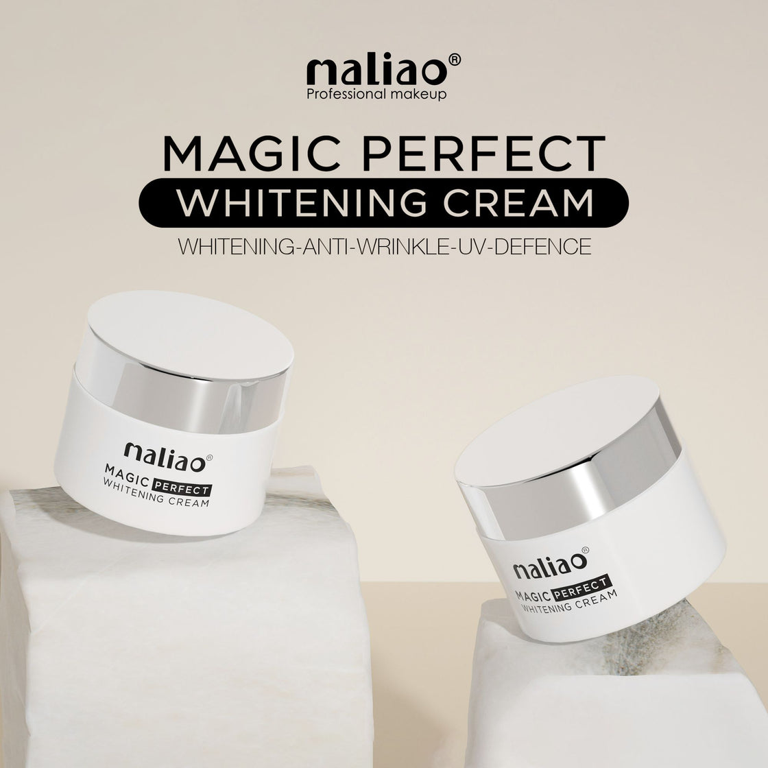 Maliao Magic Perfect Whitening Cream - Brightening Formula for Radiant Skin Maliao Professional Makeup