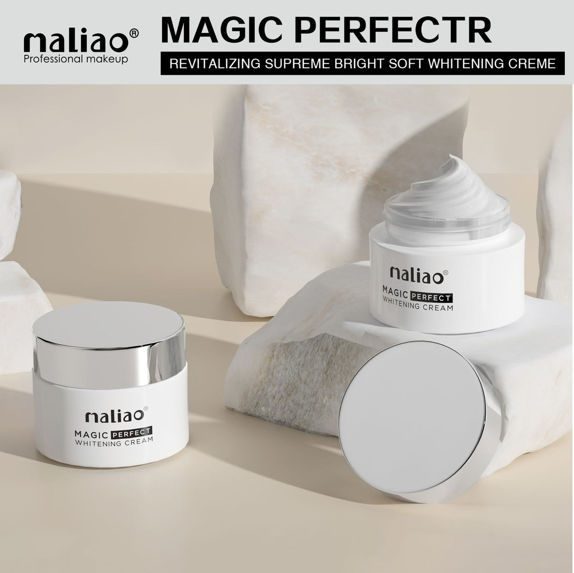 Maliao Magic Perfect Whitening Cream - Brightening Formula for Radiant Skin Maliao Professional Makeup