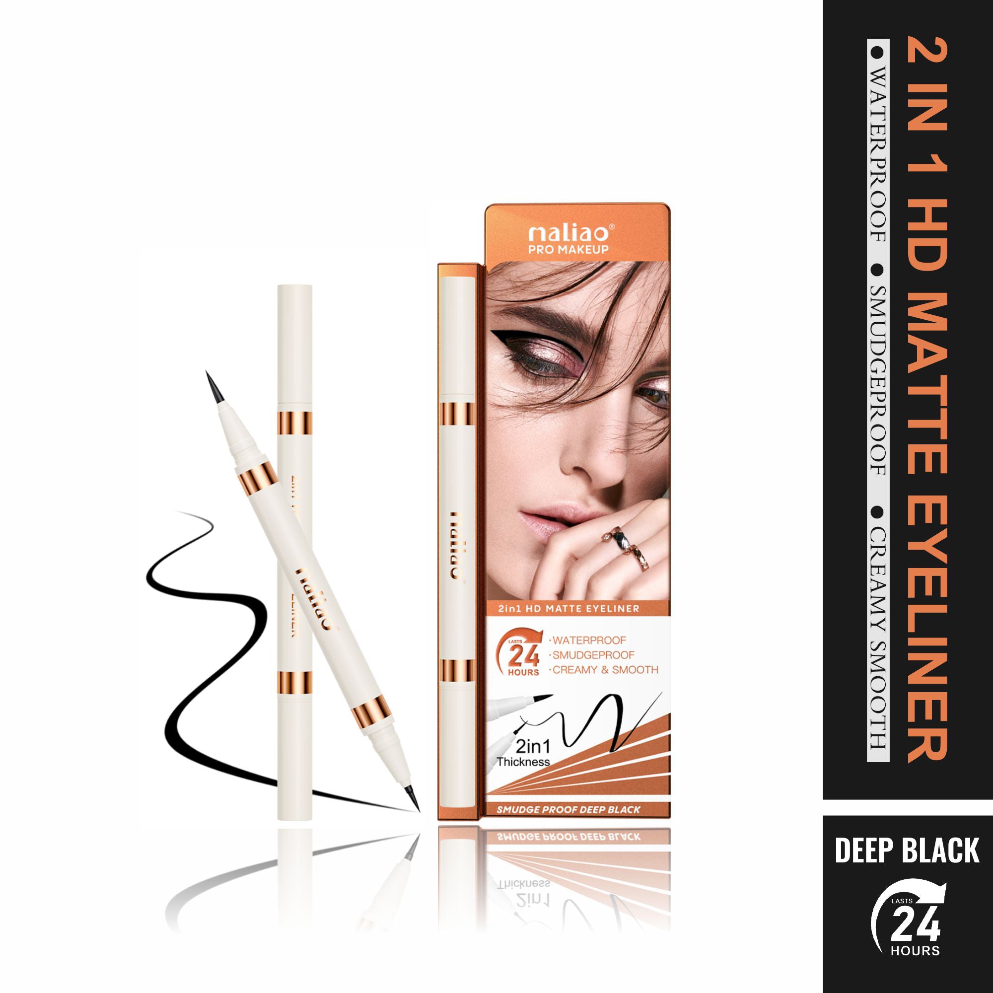 Maliao 2-in-1 HD Matte Eyeliner - Precision Perfection in Every Stroke - Maliao Makeup