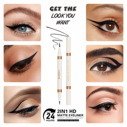 Maliao 2-in-1 HD Matte Eyeliner - Precision Perfection in Every Stroke - Maliao Makeup