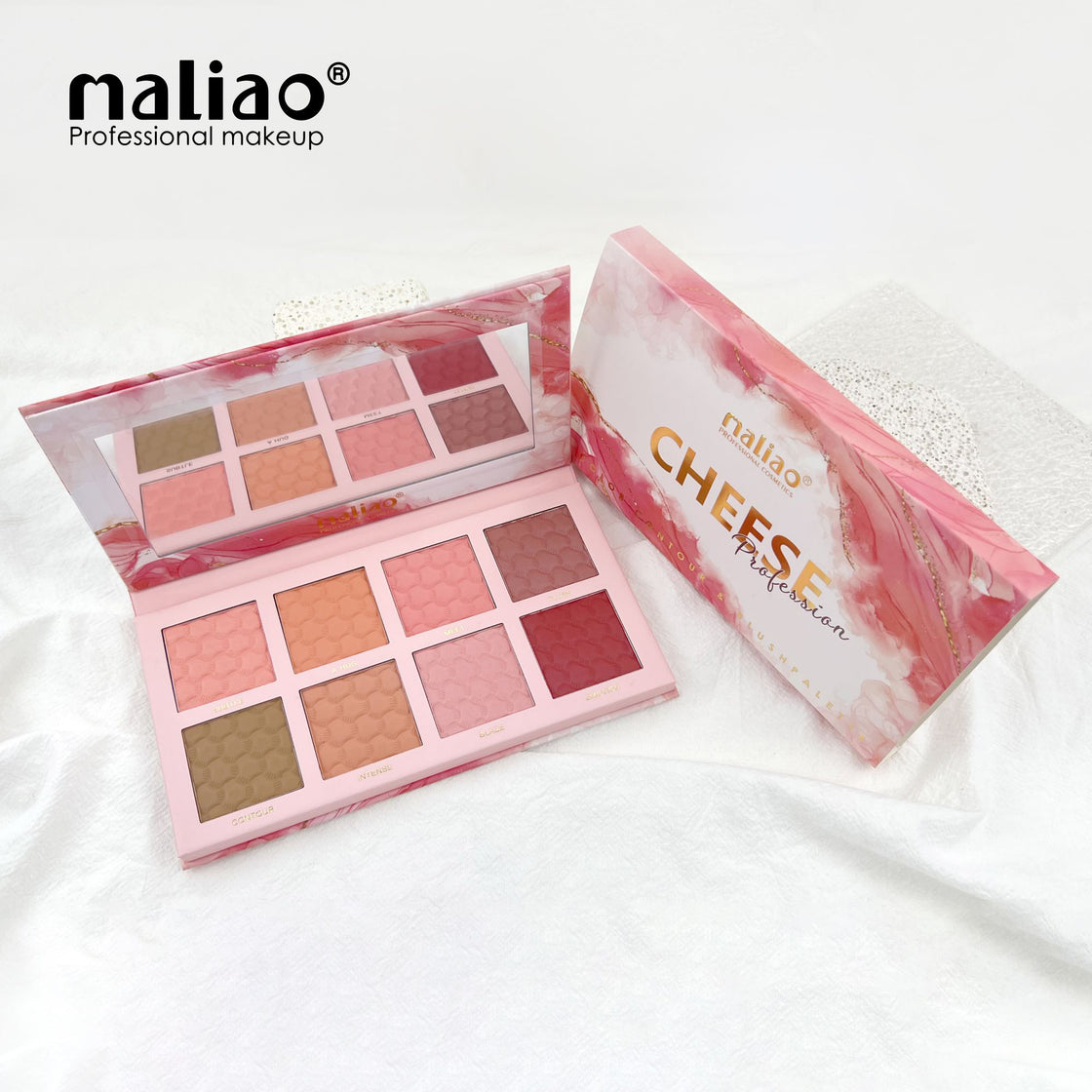 Maliao Cheese 8 Colors Contour & Blush Palette - Sculpt, Define, Glow - Maliao Makeup