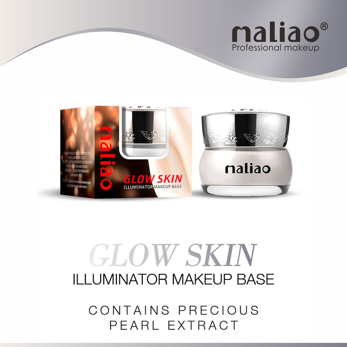 Maliao Glow Skin Illuminator Makeup Base with Precious Pearl Extract Silver - Maliao Makeup