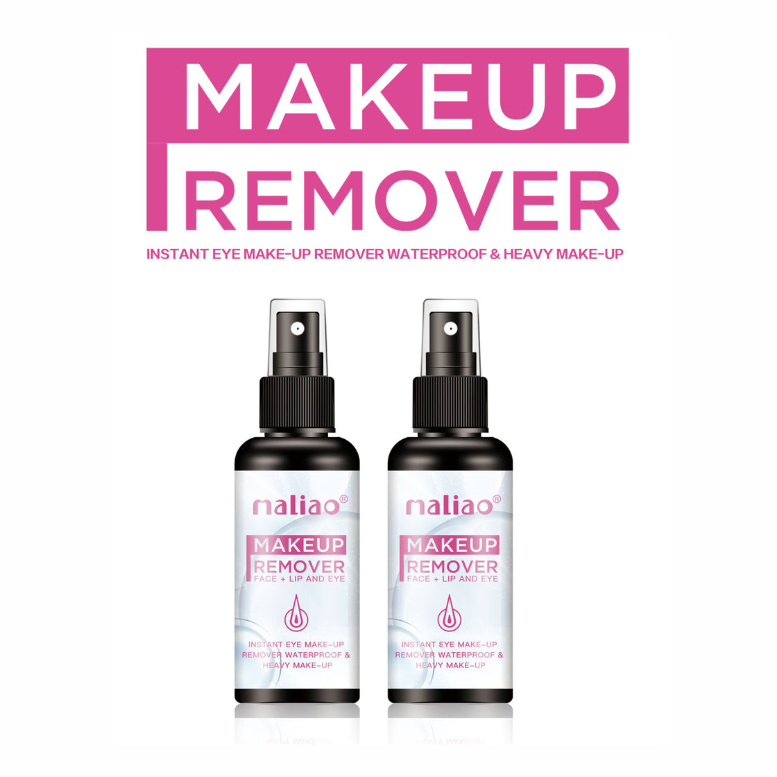 Maliao Eye Concealer & Face Makeup Remover - Gentle Waterproof Solution - Maliao Makeup