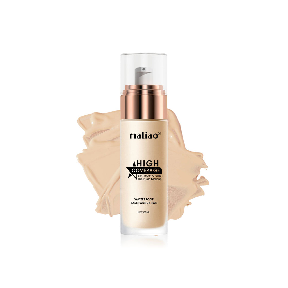 Maliao High Coverage Waterproof Base Foundation - Flawless All-Day Wear Face