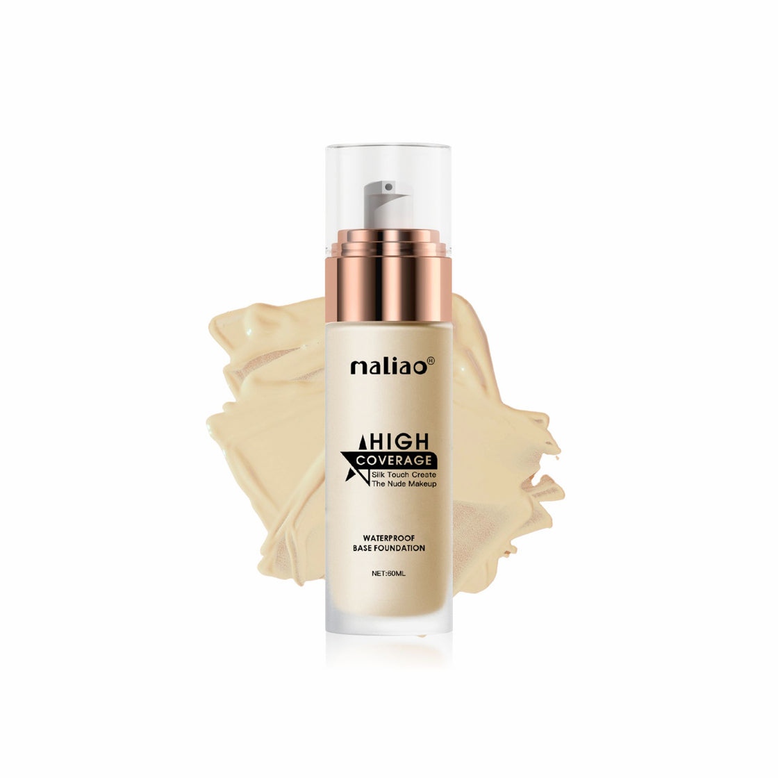 Maliao High Coverage Waterproof Base Foundation - Flawless All-Day Wear Face