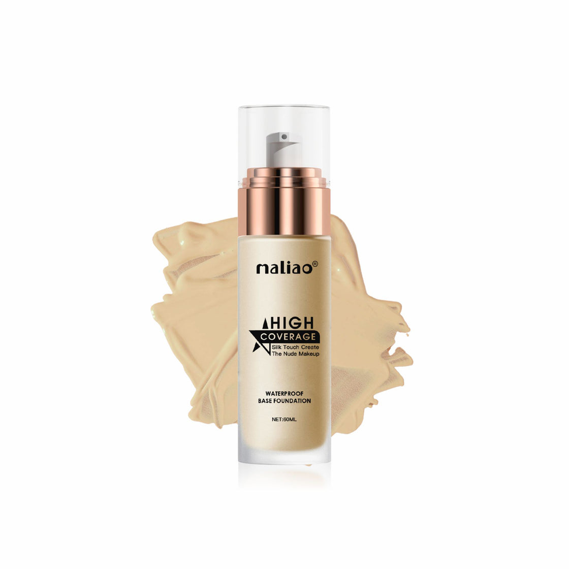 Maliao High Coverage Waterproof Base Foundation - Flawless All-Day Wear Face