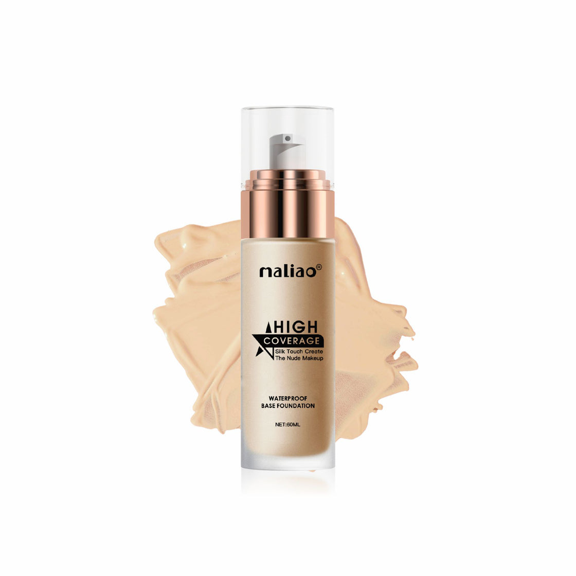 Maliao High Coverage Waterproof Base Foundation - Flawless All-Day Wear Face