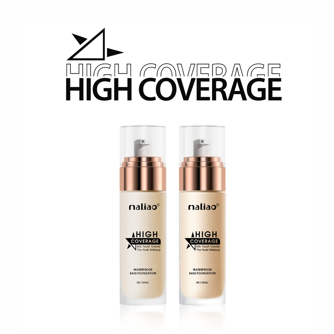 Maliao High Coverage Waterproof Base Foundation - Flawless All-Day Wear Face