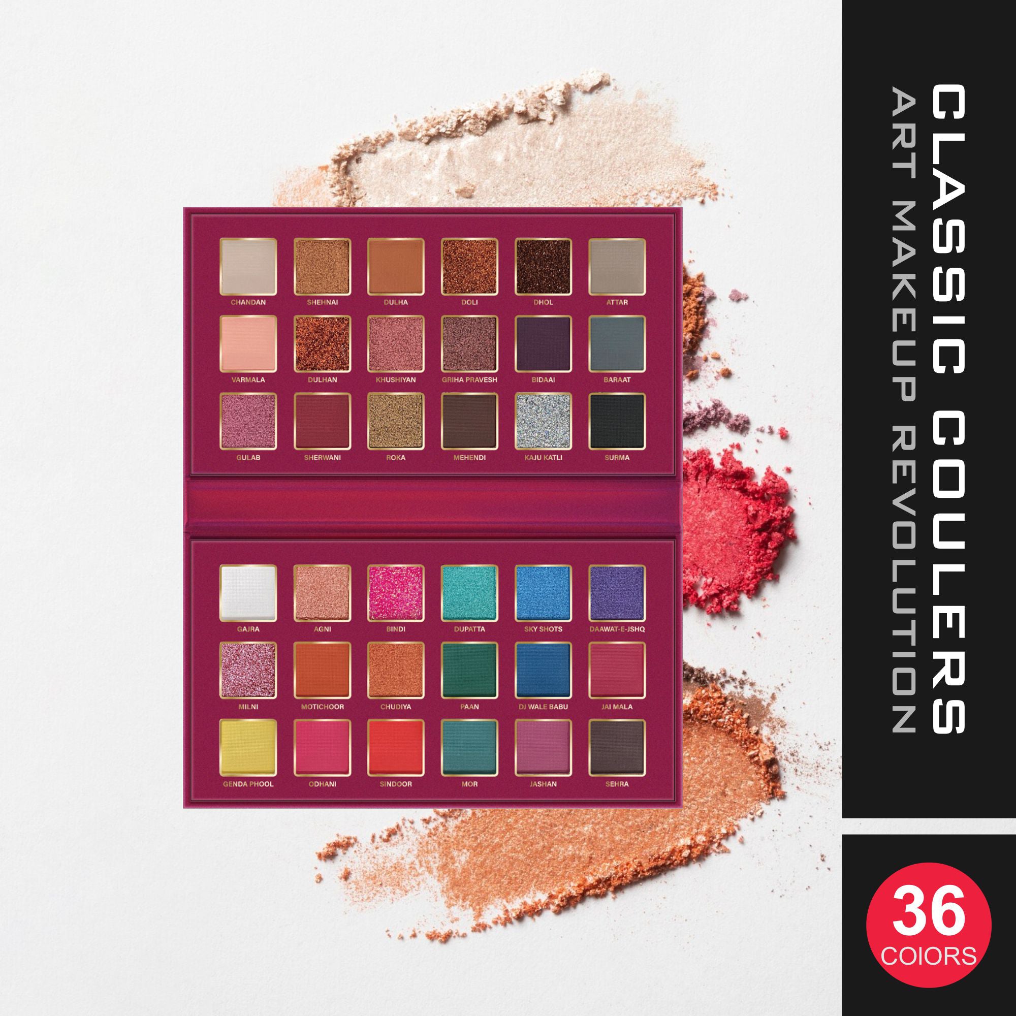 Maliao Classic Couleurs 36 Colors Ark Makeup Revolution Palette - Maliao Makeup