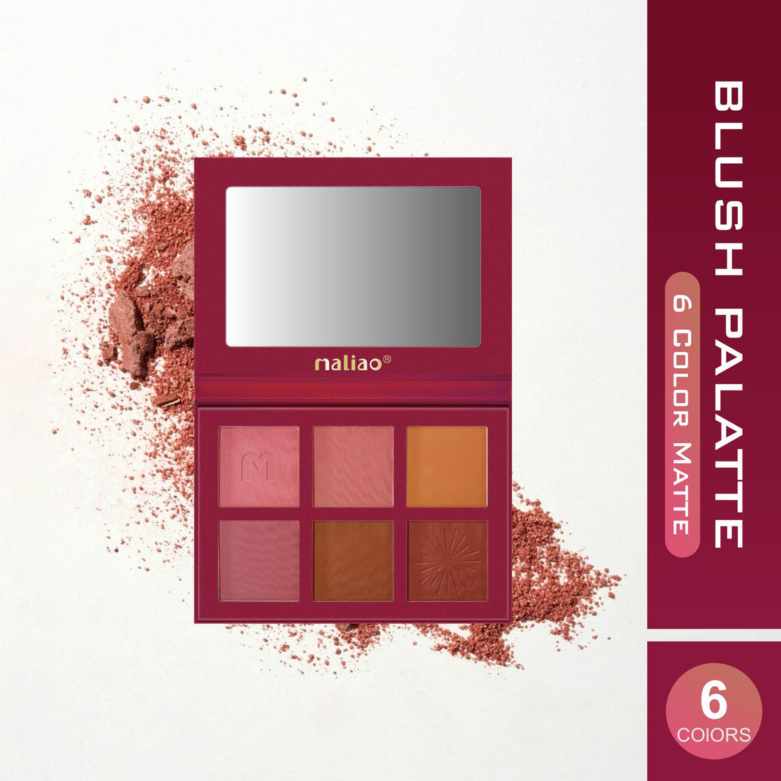 Maliao HD Blush Palette 6 Color Matte Touch - Maliao Makeup