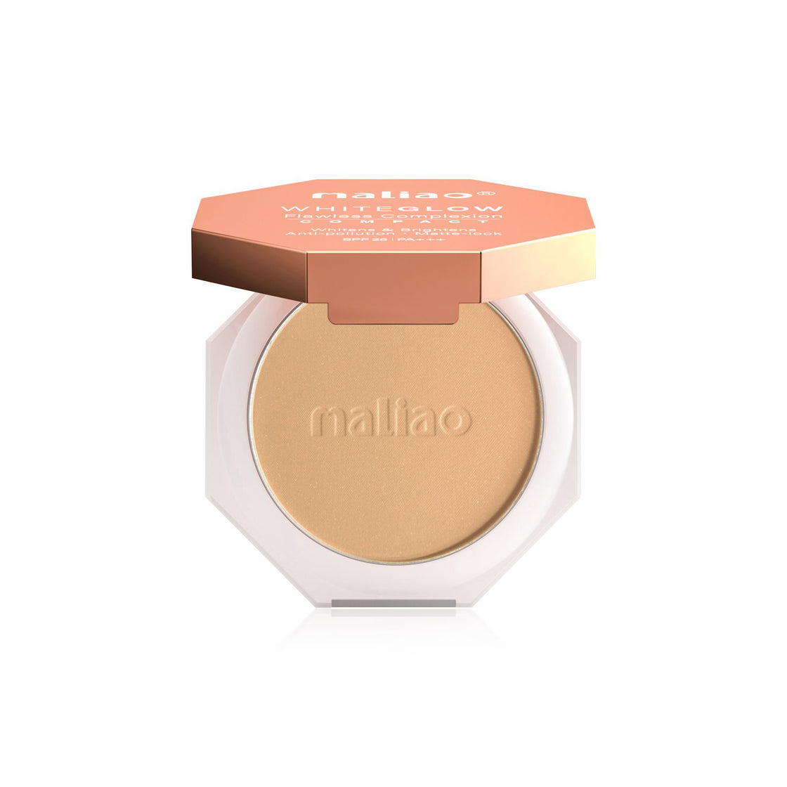 Maliao White Glow Flawless Complex Compact Powder - Radiant Finish & Long-Lasting Coverage - Maliao Makeup